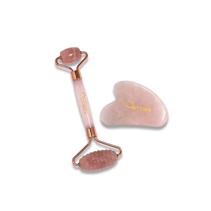 ROSE QUARTZ FACIAL ROLLER & GUA SHA SET | Naked SKN Aesthetics in The Woodlands, TX