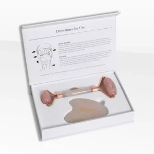 ROSE QUARTZ FACIAL ROLLER & GUA SHA SET | Naked SKN Aesthetics in The Woodlands, TX