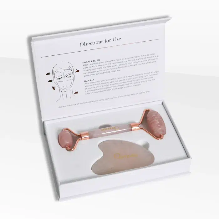 ROSE QUARTZ FACIAL ROLLER & GUA SHA SET | Naked SKN Aesthetics in The Woodlands, TX